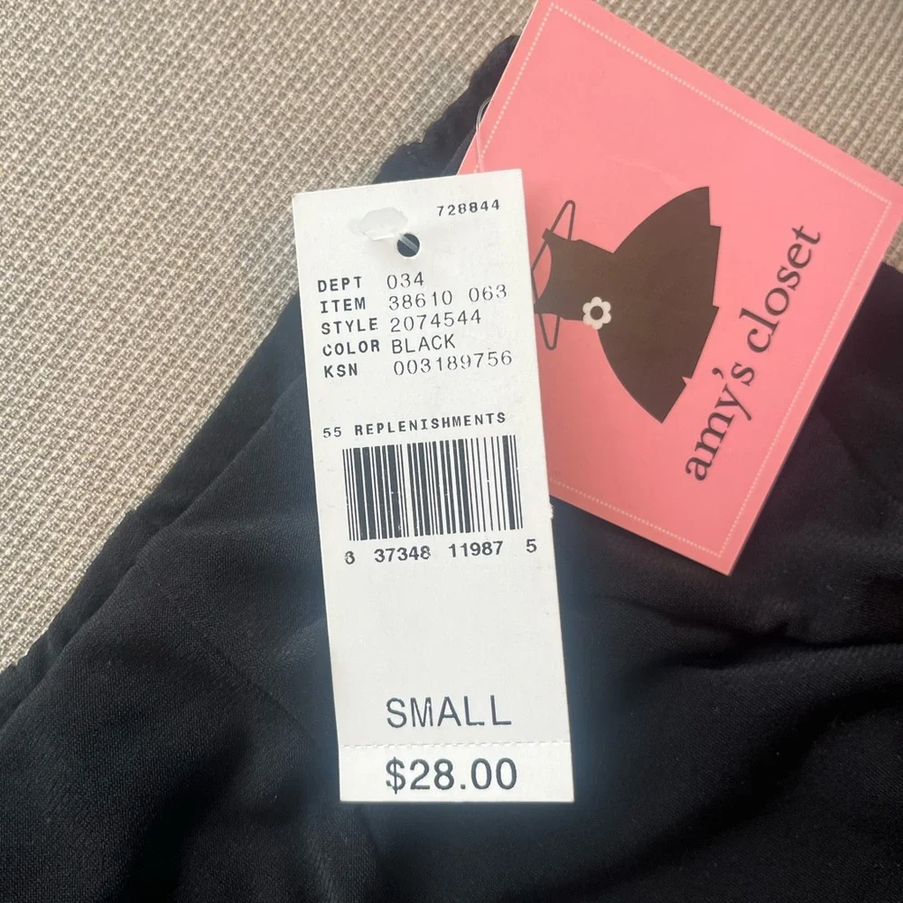NWT Amy’s Closet Black Swing Skirt